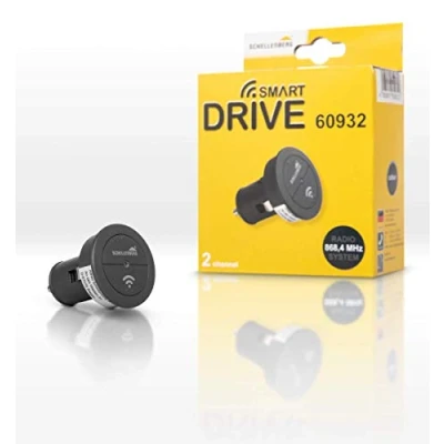 Abbildung von SCHELLENBERG Tor Funksteuerung &quot;Funk Autosender Smart DRIVE 2 Kanal,&quot;, Garagentorantrieb Torantrieb, zur Bedienung von Garagentorantrieben mit 868,4 MHz