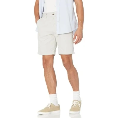 Abbildung von Amazon Essentials Herren Shorts, Schmale Passform, 23 cm, Silber, 33W