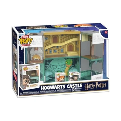 Abbildung von Funko Bitty Pop! Boxes: Harry Potter Hogwarts Playset mit 2 0,9 Zoll (2,2 cm) winzige Mini Figuren Sammler Vitrine Innenszene und Aufbewahrung Geschenkidee Offizielles Merchandise