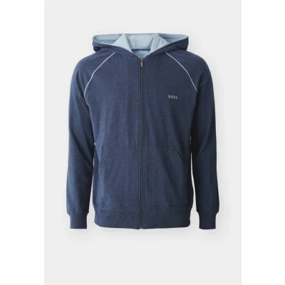 Abbildung von BOSS MIX&amp;MATCH Jacket Nachtwäsche Shirt, Herren, Größe: Large, Open blue