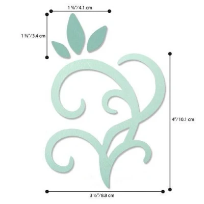 Abbildung von Sizzix Bigz Die Leaves &amp; Swirls 664403 Debi Potter (01 20)