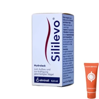 Abbildung von Sililevo Hydrolack 1x 6,6 ml I Aufbau und Kräftigung geschädigter Nägel Medizinischer Nagelstärker Nagelspliss, Nagelbruch, Nagelpsoriasis Spar Set plus Pharma Perle