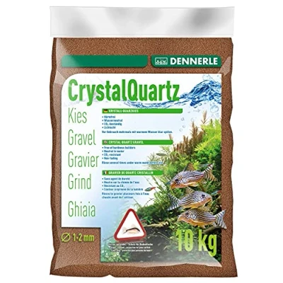 Abbildung von Dennerle Aquarienkies Rehbraun 10 kg Bodengrund für Aquarien Körnung 1 2 mm