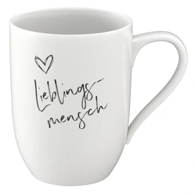 Abbildung von Villeroy &amp; Boch Statement Becher m. Henkel Lieblingsmensch 0,34 l