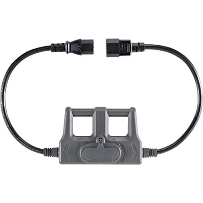 Abbildung von VOLTCRAFT CAA 1L 10 Messadapter Kaltgeräte Stecker C14 Buchse C13 Dunkelgrau