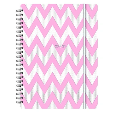 Abbildung von Letts A5 Chevron Wochenansicht 20/21 Schülerkalender, Pink