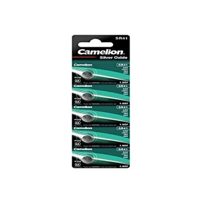 Abbildung von Camelion Silberoxid Knopfzelle SR41 / SG3, 1,55 Volt 5 Stück