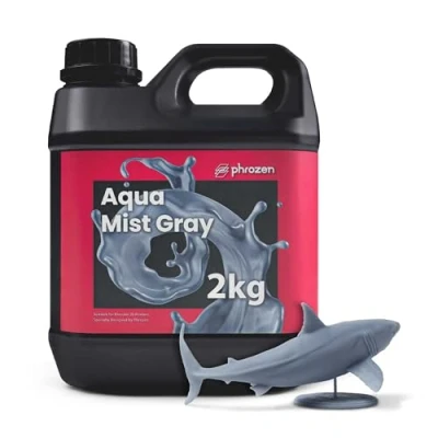 Abbildung von Phrozen Aqua Resin Mist Gray 3D Drucker für SLA/DLP/LCD Printer 405nm Standard Photopolymer Druck Harz Stabile Druckqualität, Schnelle Aushärtung Nebelgrau (2kg)