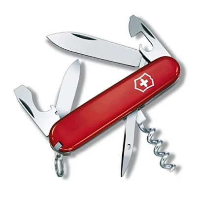 Abbildung von Victorinox Schweizer Taschenmesser, Spartan, Multitool, Swiss Army Knife mit 12 Funktionen, Klinge, Korkenzieher, Dosenöffner
