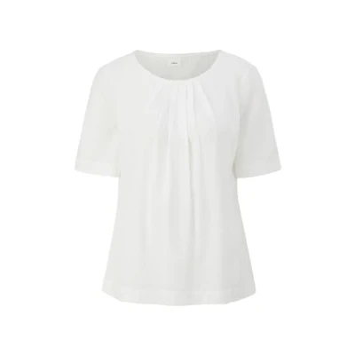 Abbildung von s.Oliver Black Label Bluse, Damen, Größe: 42, Ecru