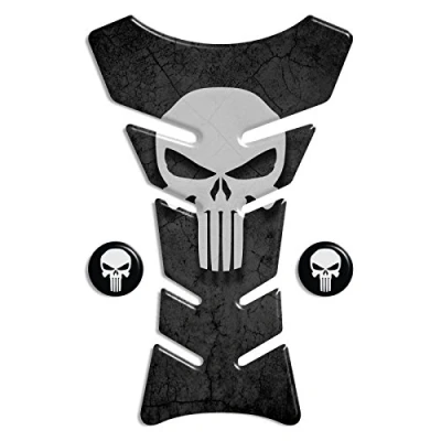 Abbildung von Tankpad Motorad Draht Muster Tankschutz &#039;&#039; The Punisher &#039; Polymer 3D