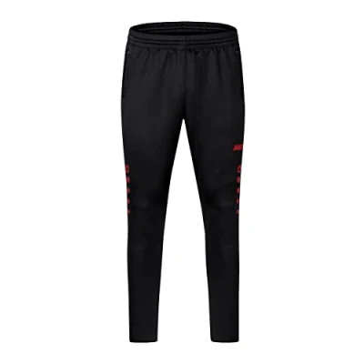 Abbildung von JAKO Herren Tracksuit Bottoms Trainingshose Challenge, Schwarz/Rot, S EU