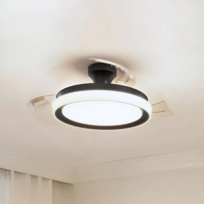 Abbildung von Philips Bliss LED DC Deckenleuchte Ventilator 28W+35W, 2700 5500K, schwarz