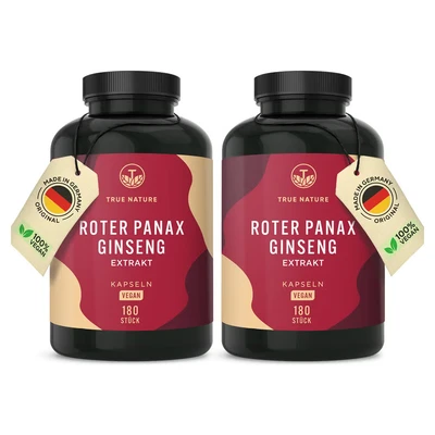 Abbildung von Roter Panax Ginseng Kapseln 20% Ginsenoside Made in DE 360 St