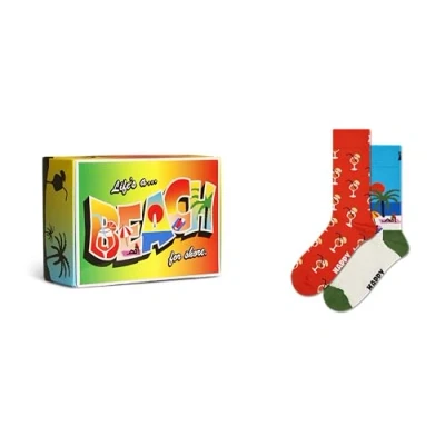 Abbildung von Happy socks 2P Beach Life Gift Set Mixed Baumwolle Gr 41/46