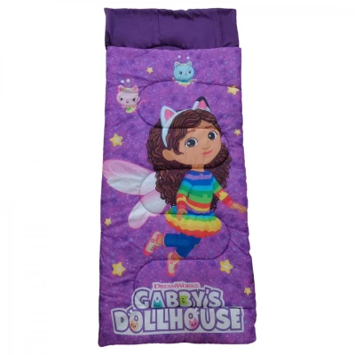 Abbildung von Dreamworks Gabby’s Dollhouse Kinderschlafsack Kuschelige Schlafrolle 70 x 165 cm für Camping und Zuhause