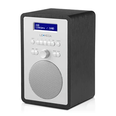 Abbildung von LEMEGA CR2+ DAB/DAB+ Digitalradio,UKW Digitalradio,DAB Radio Netzbetrieben,Doppelter Wecker,Küchen Schlaf Snooze Timer,20 voreingestellte Sender,Kopfhörerausgang,Holzeffekt (Schwarz)