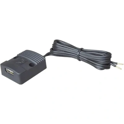 Abbildung von PRO CAR Surface Power USB 67339000 KFZ Ladekabel für Handys 12/24, 12 V to 5V, 24 5 VV 1m A mit Schraubensatz schwarz