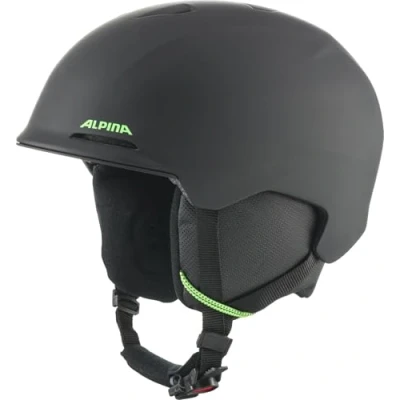 Abbildung von ALPINA Unisex Jugend BRIX JR Skihelm, Black neon matt, 48 52