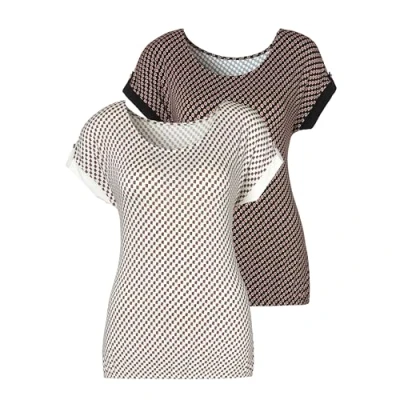 Abbildung von Lascana Tshirt print, Damen, Größe: 36/38, Weiß, schwarz