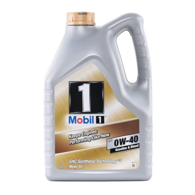 Abbildung von Mobil 1 FS 0W 40 5l Motoröl 153678 MERCEDES BENZ: W124 Limousine, SL Cabrio, S Klasse Coupe, PORSCHE: Panamera, 911 Cabrio
