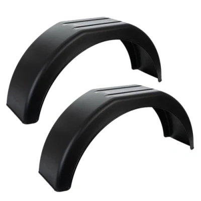 Abbildung von Anhänger Kotflügelset 13&quot; Rad Schwarz PVC Knott