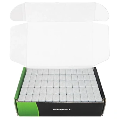 Abbildung von HASKYY Wuchtgewichte Klebegewichte Auswuchtgewichte 3KG Silber Bleigewichte für Alufelgen 12x5g 60g je Kleberiegel Abrisskante Verzinkt &amp; Kunststoffbeschichtet
