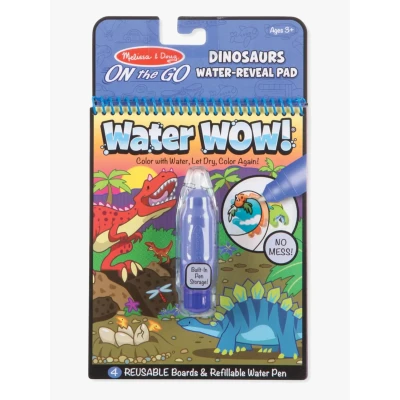 Abbildung von Melissa and Doug Wassereinfärbungsbrett Dinosaurier, Dinosaurier malen mit Wasser Malbuch, Wassermalbuch ab 3 4 5 6 Jahre, Magic Water Colouring Book, Wasserzauber Malbücher für