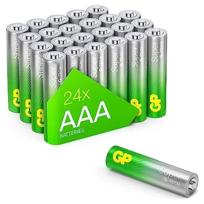 Abbildung von GP Super Alkaline Batterien AAA Micro, LR03, 1,5V, 24 Stück Vorratspack, ideal für Die Stromversorgung von Geräten des täglichen Bedarfs Neue G TECH Technologie