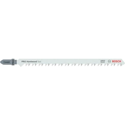 Abbildung von Bosch 25x PRO Hardwood fast T344DF Stichsägeblatt (für Hartholz, Grobspanplatte, Länge 152 mm, Professional Zubehör Stichsäge)