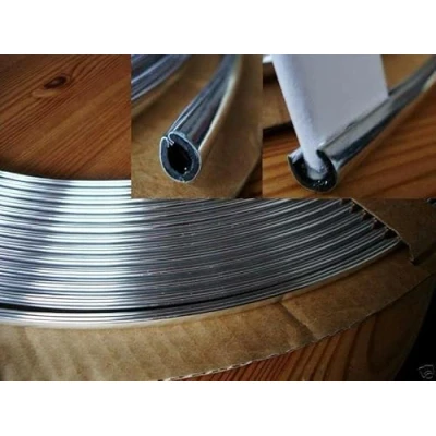 Abbildung von Recambo Autotür Kantenschutz Autoschutz Zierleiste Keder U Profil flexibel Selbstklebend Universal Fit 15m Chrom