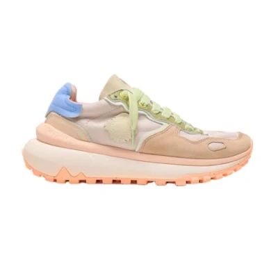 Abbildung von Satorisan Chacrona Metta Premium Ul Casual Sneaker Damen Vintage Leder Sportschuhe Farbe Paper Mache Größe 40