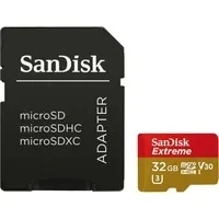 Abbildung von SanDisk microSDXC Extreme, 32 GB, 100 MB/s, CL10 + SD Adapter