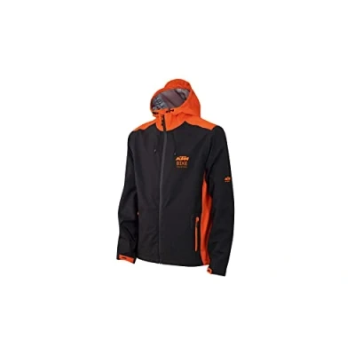 Abbildung von KTM Jacke Factory Team Hardshell Wind and Rain, Longsleeve L black/oange