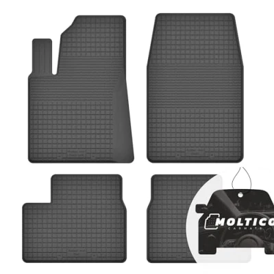 Abbildung von Gummimatten mit Rand Auto Fußmatten Gummi Automatten Passgenau 4 teilig Set passend für Peugeot 208 I 2012 2019