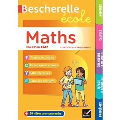 Abbildung von Bescherelle école maths (CP, CE1, CE2, CM1, CM2): tout le programme de à l&#039;école primaire