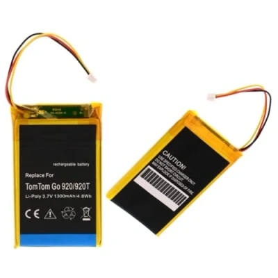 Abbildung von Akku für Tomtom Go 520 520T 530 630 630T 720 720T 730 730T 740 920 920T 930T Live Traffic Navigation Navi Accu Batterie, 1300 mAh, 3,7V, Li Polymer VF8