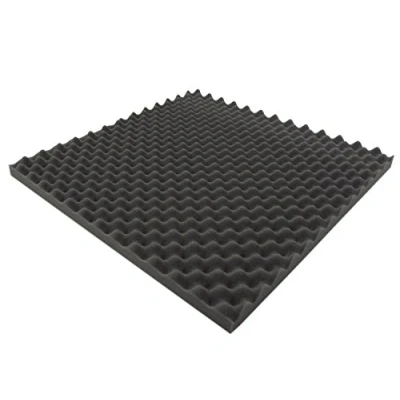 Abbildung von Noppenschaumstoff 1m² 4 Stk. ca. 49x49x2 cm Akustik Schaumstoff Akustikschaumstoff