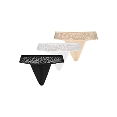 Abbildung von Teyli 3 PACK String, Damen, Größe: XS, Black white beige