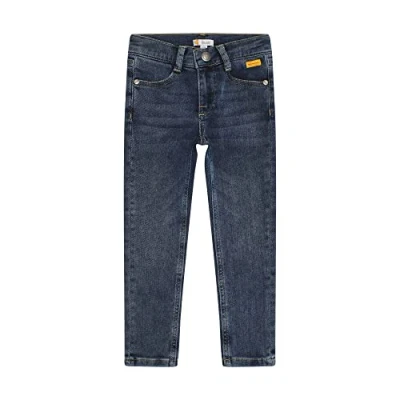 Abbildung von Steiff Unisex Kids Slim fit Jeans, Blue Indigo, 98