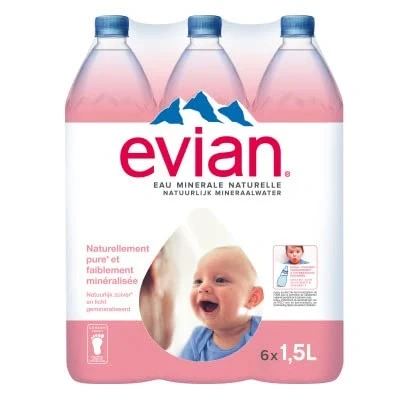 Abbildung von Evian Still Mineral Water, 1.5 l (Pack of 6)
