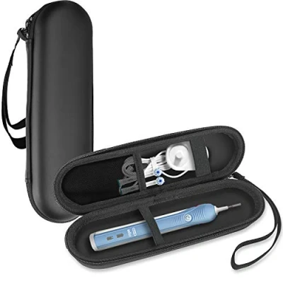 Abbildung von ProCase Elektrische Zahnbürste Etui für Oral B/Oral B Pro/Philips Sonicare Electric Toothbrush Hülle Reiseetui Elektrischer Zahnbürstenhalter Behälter Travel Case Schwarz