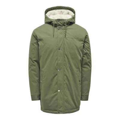 Abbildung von Only &amp; Sons Onsalexander Parka, Herren, Größe: Medium, Olice night
