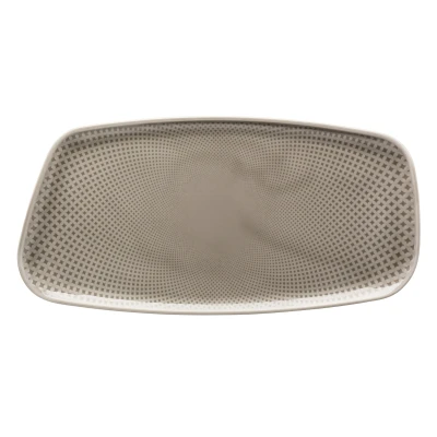 Abbildung von Rosenthal Junto Pearl Grey Platte 30 x 15 cm