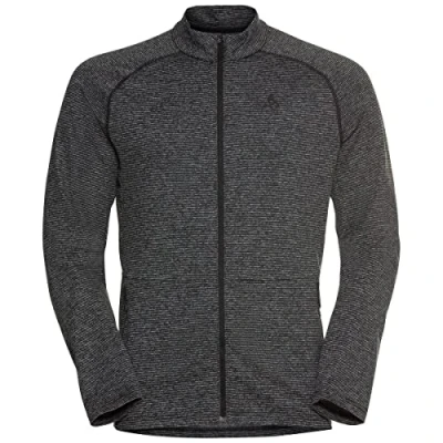 Abbildung von ODLO Sesvenna Sweatjacke, Herren, Größe: 46/48, Black melange