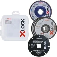 Abbildung von X LOCK Trenn und Fächerschleifscheiben Set 125mm, CMW, Trennscheibe
