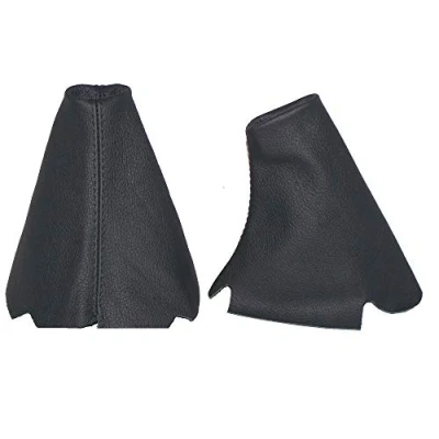 Abbildung von The Tuning Shop Ltd Land Rover Discovery I II 95 04 Schaltmanschette, schwarzes Leder mit schwarzer Naht, maßgefertigt für EIN bestimmtes Modell, Nicht universell
