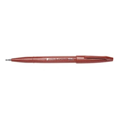 Abbildung von Pentel SES15C E Faserschreiber mit Flexibler Pinsel ähnlicher Spitze braun