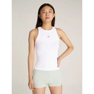 Abbildung von Calvin Klein Jeans Tanktop WOVEN LABEL RIB TANK TOP mit Logo
