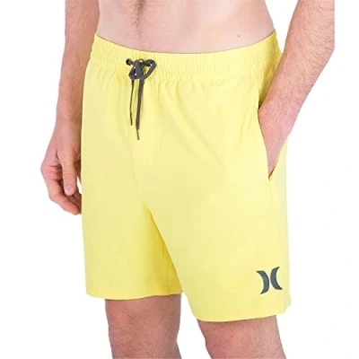 Abbildung von Hurley Herren O&amp;o Solid Volley 17&#039; Board Shorts, Gelbe Post, L